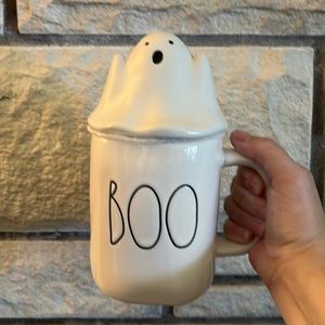 Rae Dunn Ghost Mug topper Boo